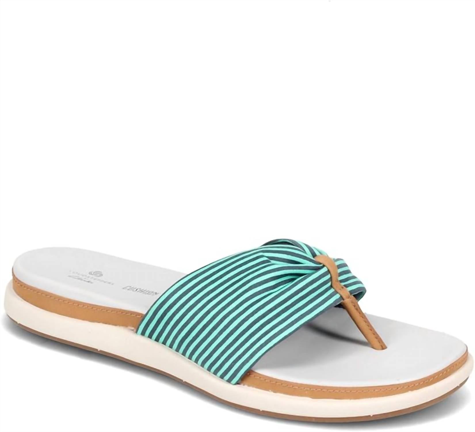 Clarks Women's Eliza June Sandal in navy - women's sandal