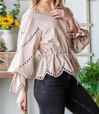 Oli & Hali - Coco Peasant Top
