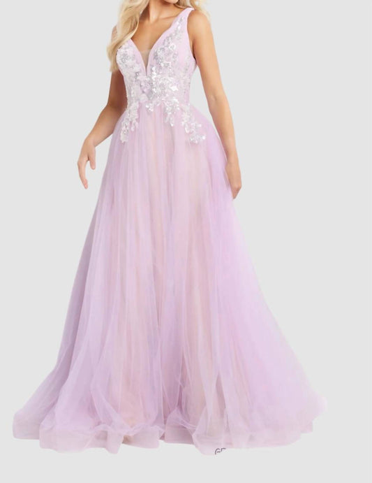 Jovani - Deep V Gown
