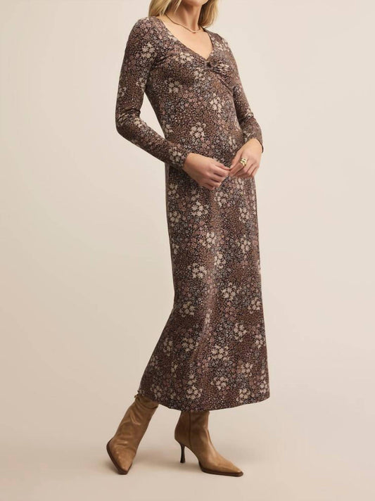 Z Supply - Exhale Sable Floral Midi Dress