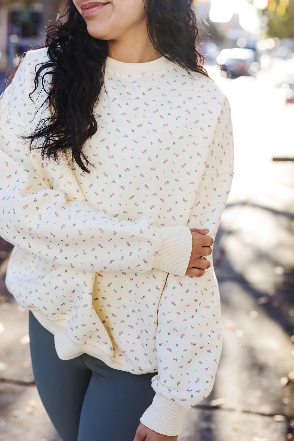 Sunkissed Coconut - Sunkissed Floral Print Sweatshirt