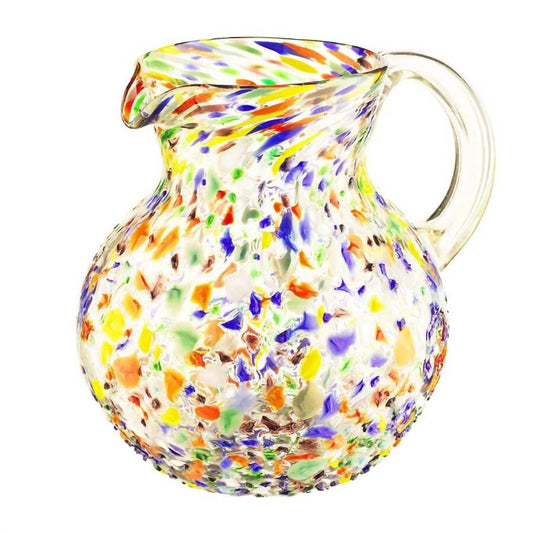 The Wine Savant - Hand Blown Mexican Glass Pitcher