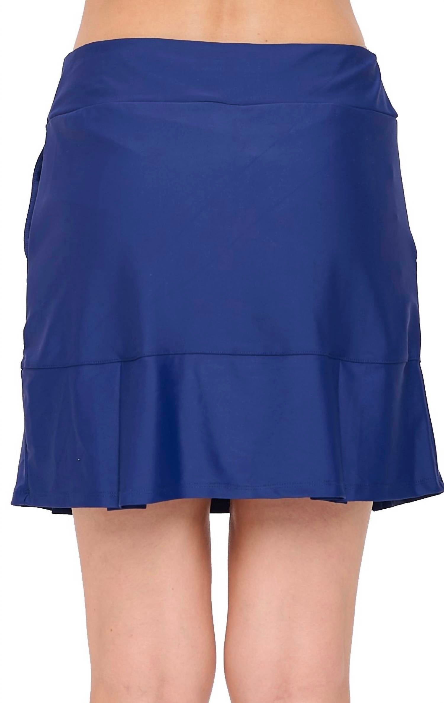 Aryeh - High-waisted Pleated Skort