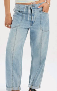 Daze - Villa Drawstring Barrel Pants
