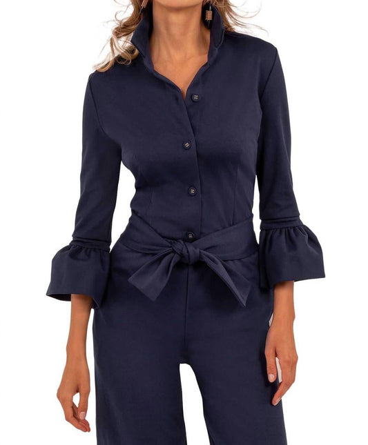 Gretchen Scott - PRISS PONTE BLOUSE - UPTOWN GIRL