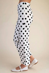 Glam - Flare Crop Polka Dot Pants