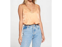 Fore Collection - Satin Eyelash Lace Bodysuit