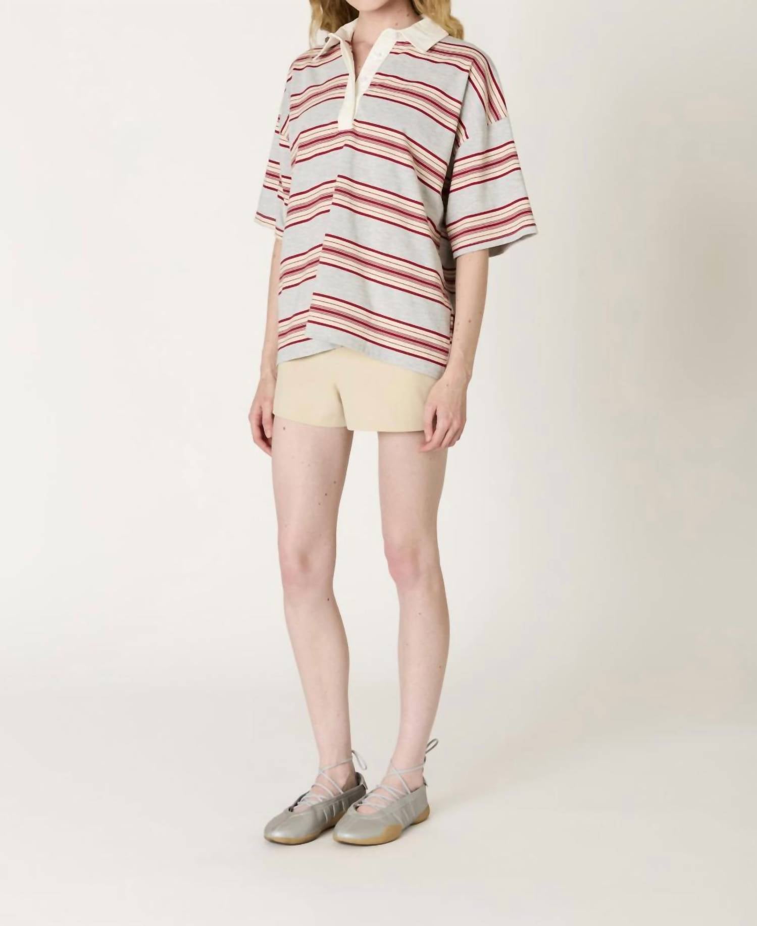 Nia - Ronda Striped Rugby Top
