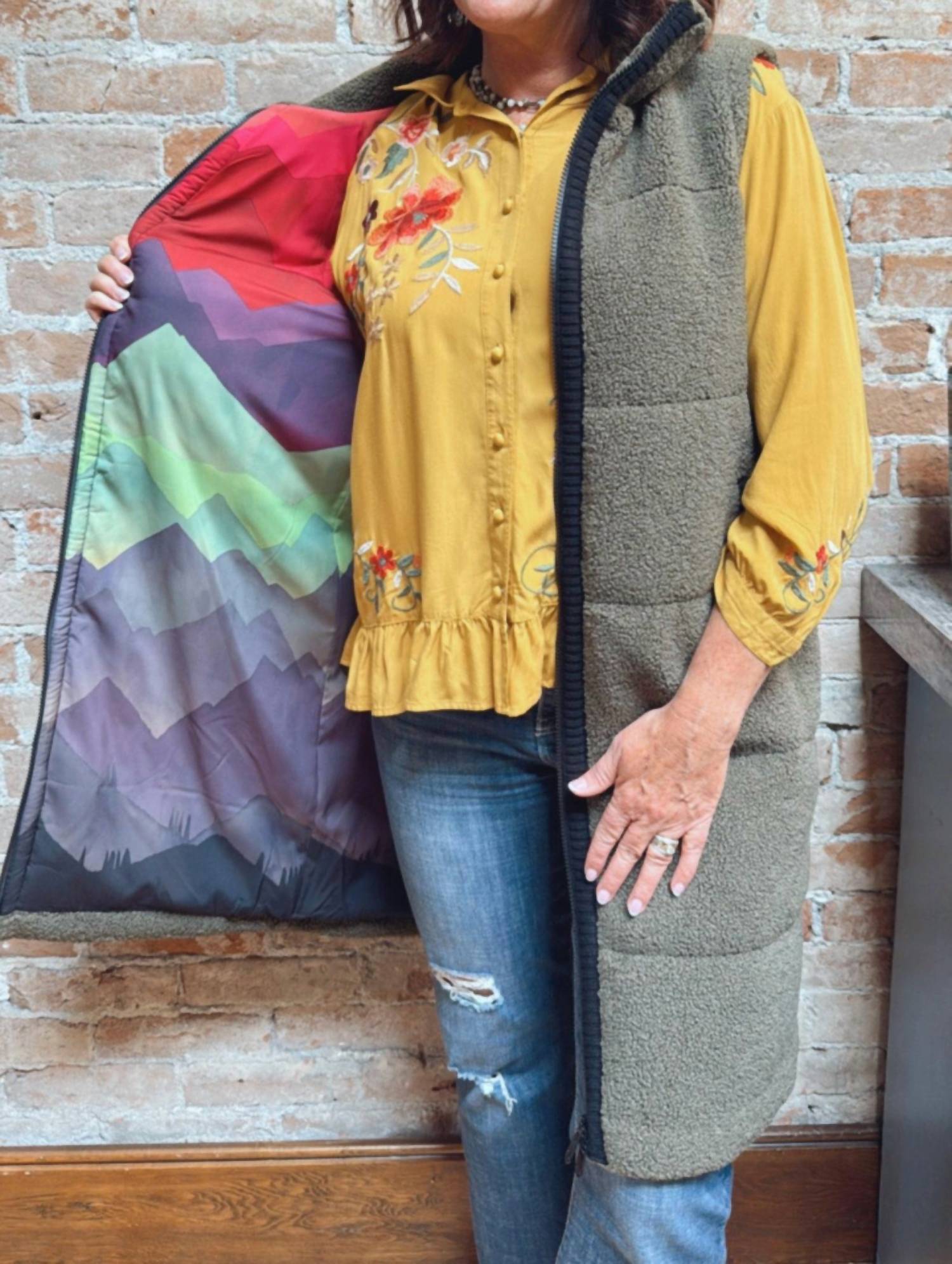 Krimson Klover - Kira Fleece Long Vest