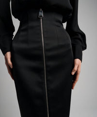 Khaite Ruddy Pencil Skirt in black - women's skirt - view 4