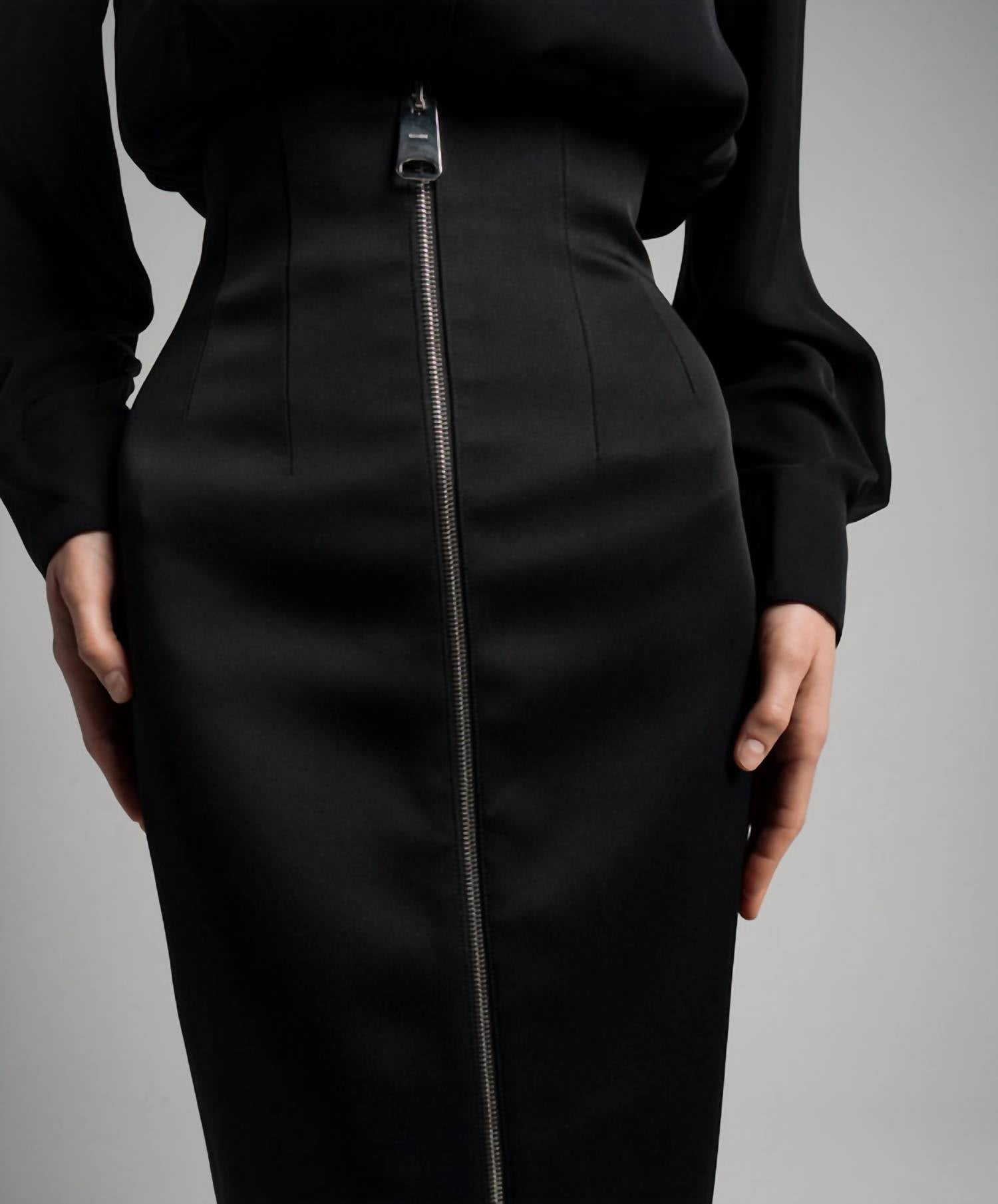 Khaite Ruddy Pencil Skirt in black - women's skirt - view 4
