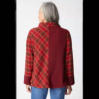 Habitat - Plaid Buttoned Cuff Top