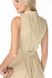 Joseph Ribkoff - Belted Poplin Midi Wrap Dress