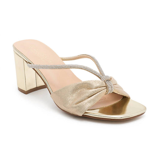 De Blossom Collection - Verona Metallic Slip-on Heel