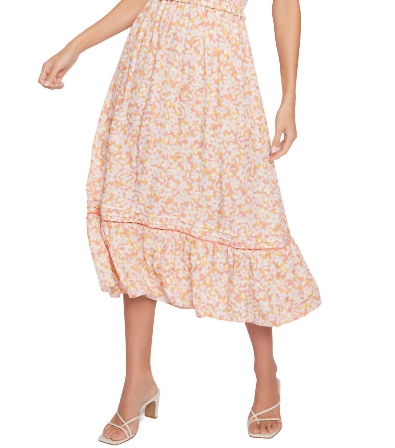 Lost + Wander - Coastal Daisies Midi Dress