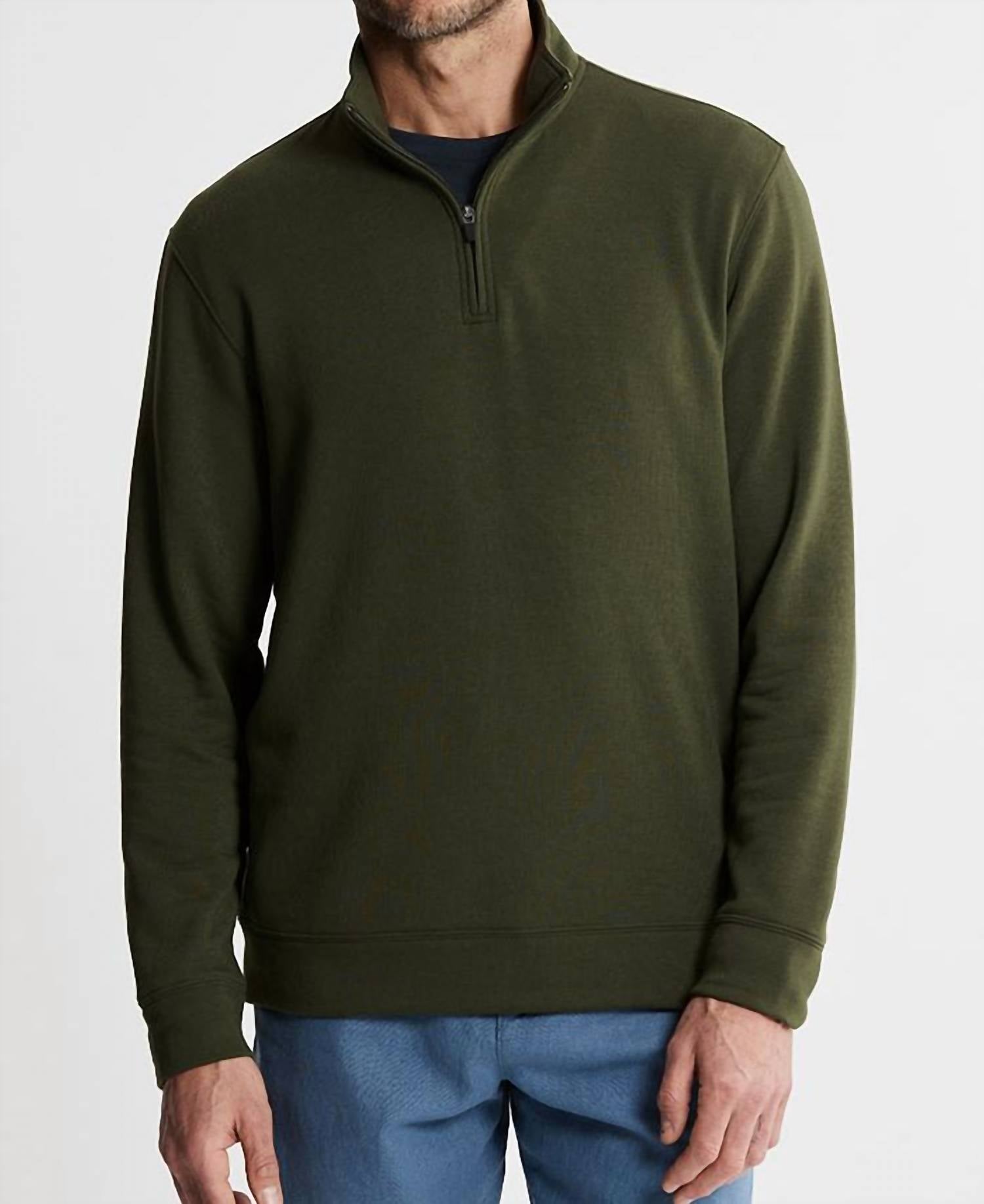 Jachs New York - Soft Touch Fleece Quarter Zip Pullover Sweater