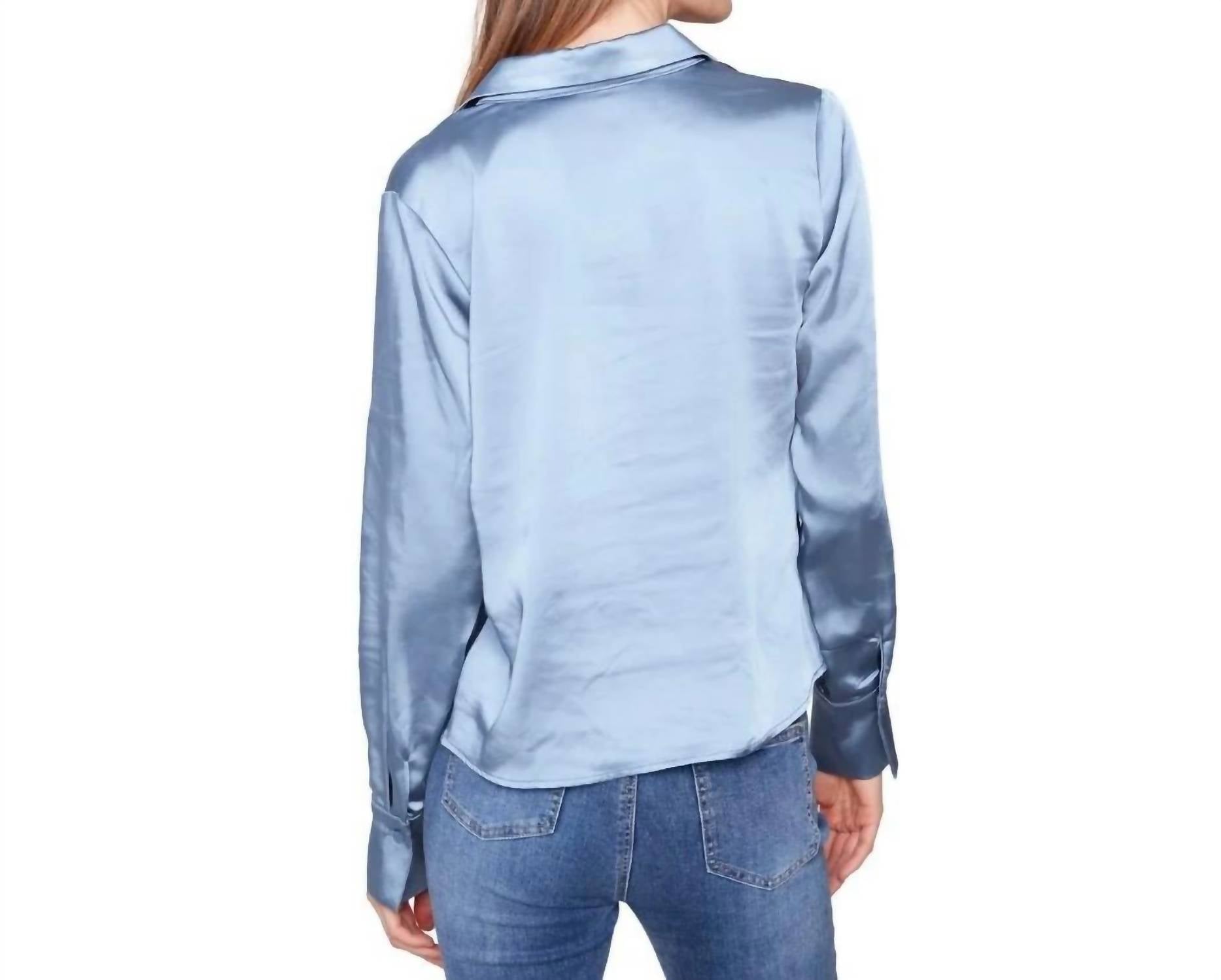 Charlie B - Twisted Front And Button Shirt