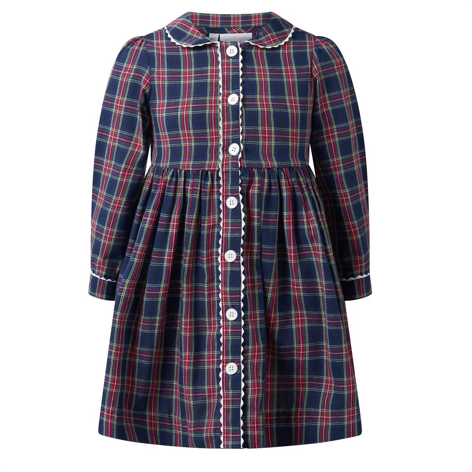 Rachel Riley - Tartan Button Front Dress