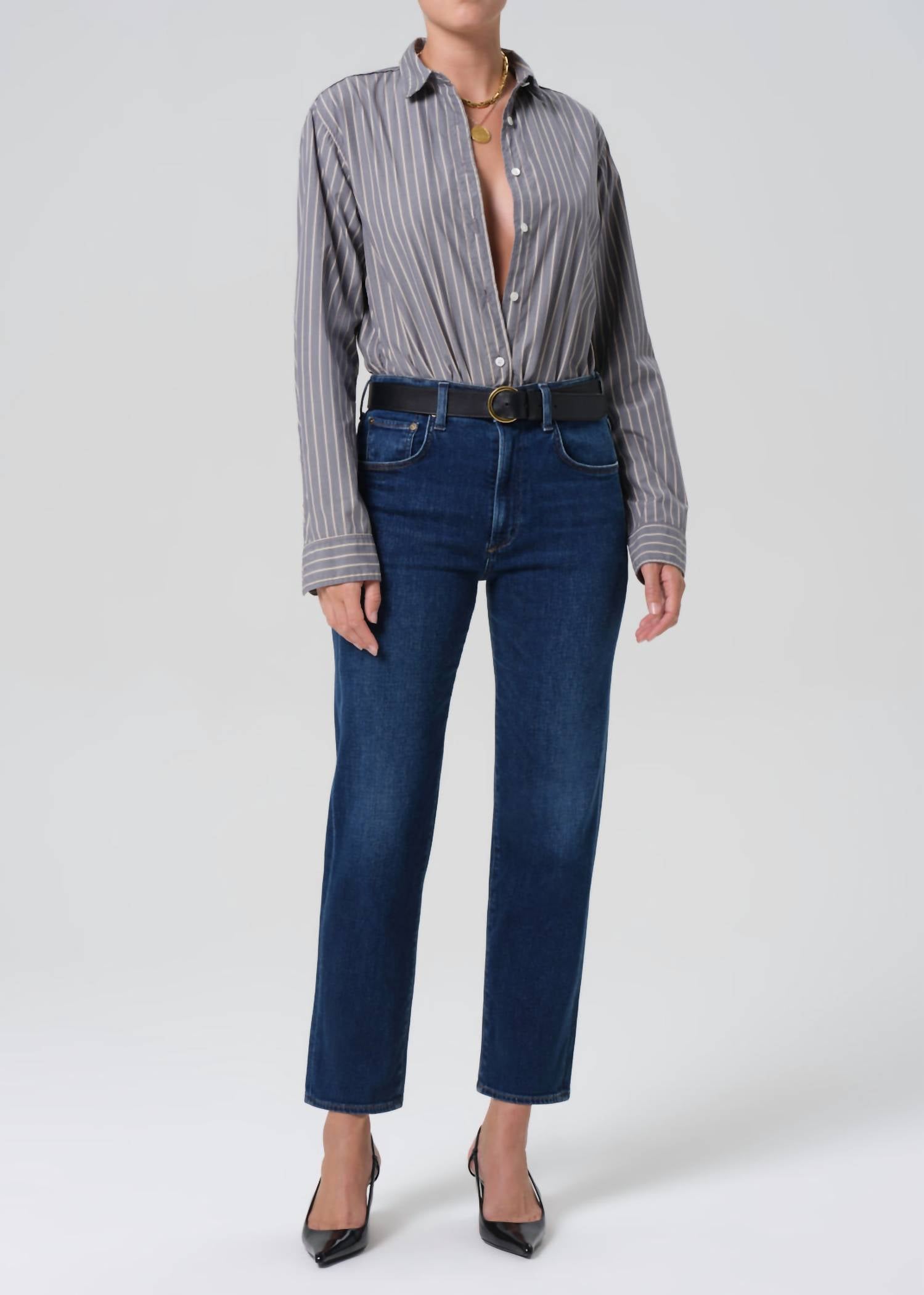 Citizens Of Humanity - Delfina High Rise Straight Leg Jeans