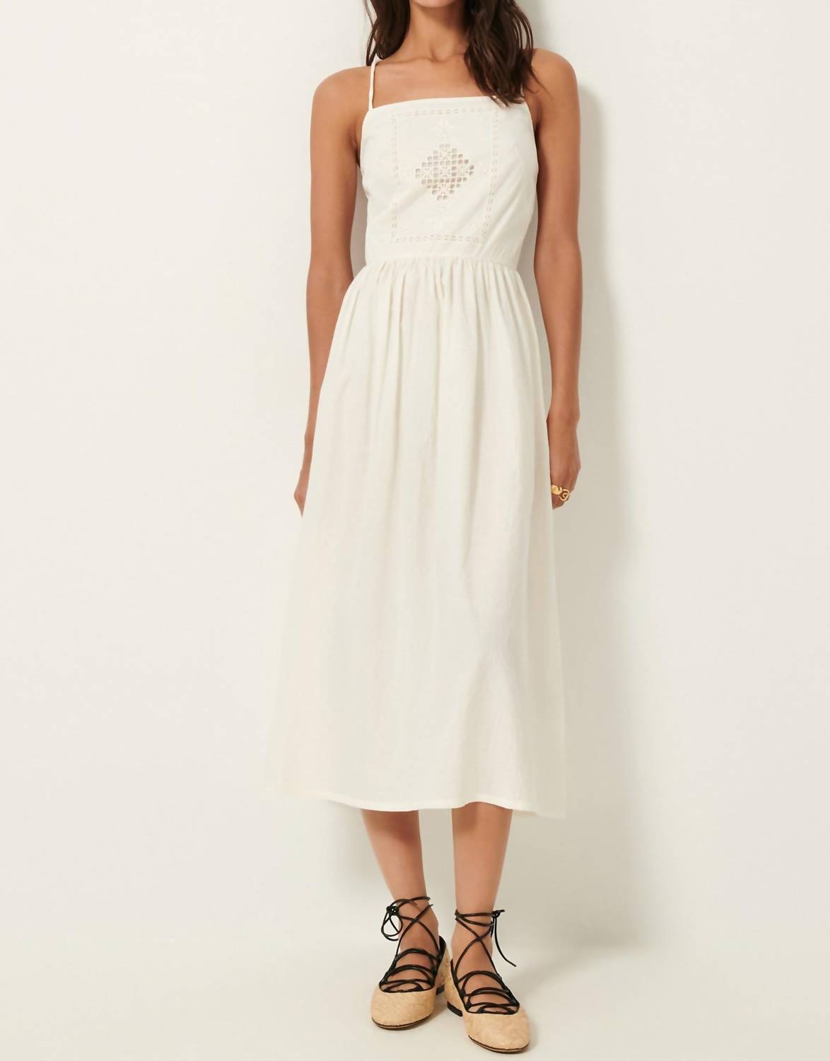 Sessun - Riverini Cotton Poplin Strappy Midi Dress