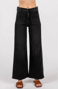 Letter To Juliet - Sailor Front Patch Pocket Jeans