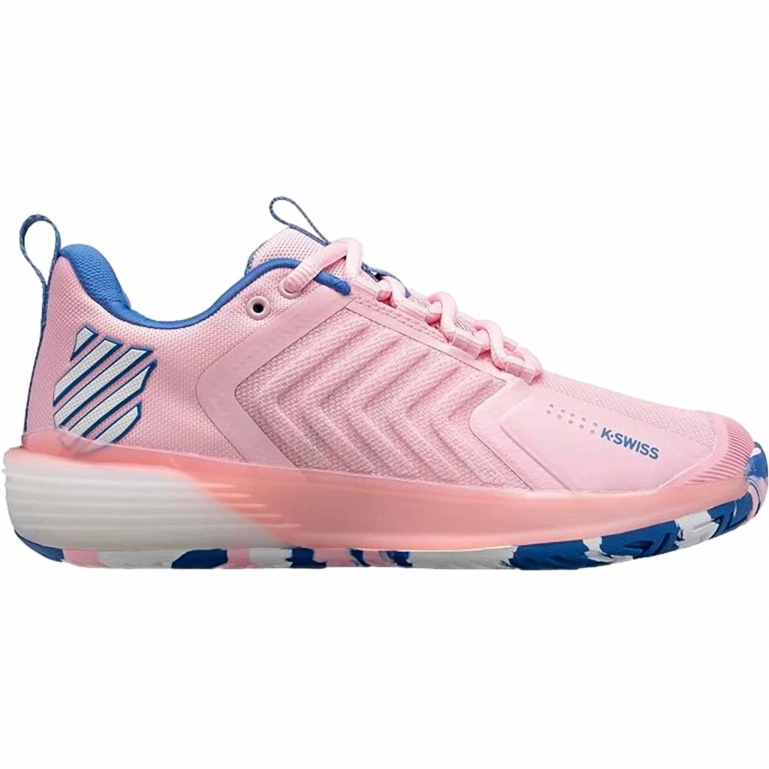 K-Swiss Women's Ultrashot 3 Tennis Shoe in orchid pink white star sapphire - women's shoe