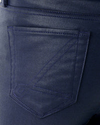 Lilly Pulitzer Liza Coated Crop Flare Jeans in low tide navy - women's jeans - view 6