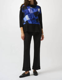 Joseph Ribkoff - Mock Neck 3/4 Sleeves Tunic Top