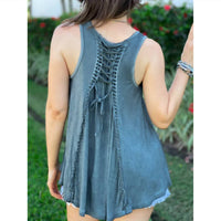 Pol - Babydoll with Smocked Details Top