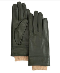 Echo - Rib Cuff Leather Glove - Unisex
