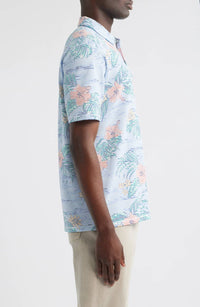 TOMMY BAHAMA Costa Wave Isle Camo Polo Shirt in big sky blue - men's shirt - alternate view