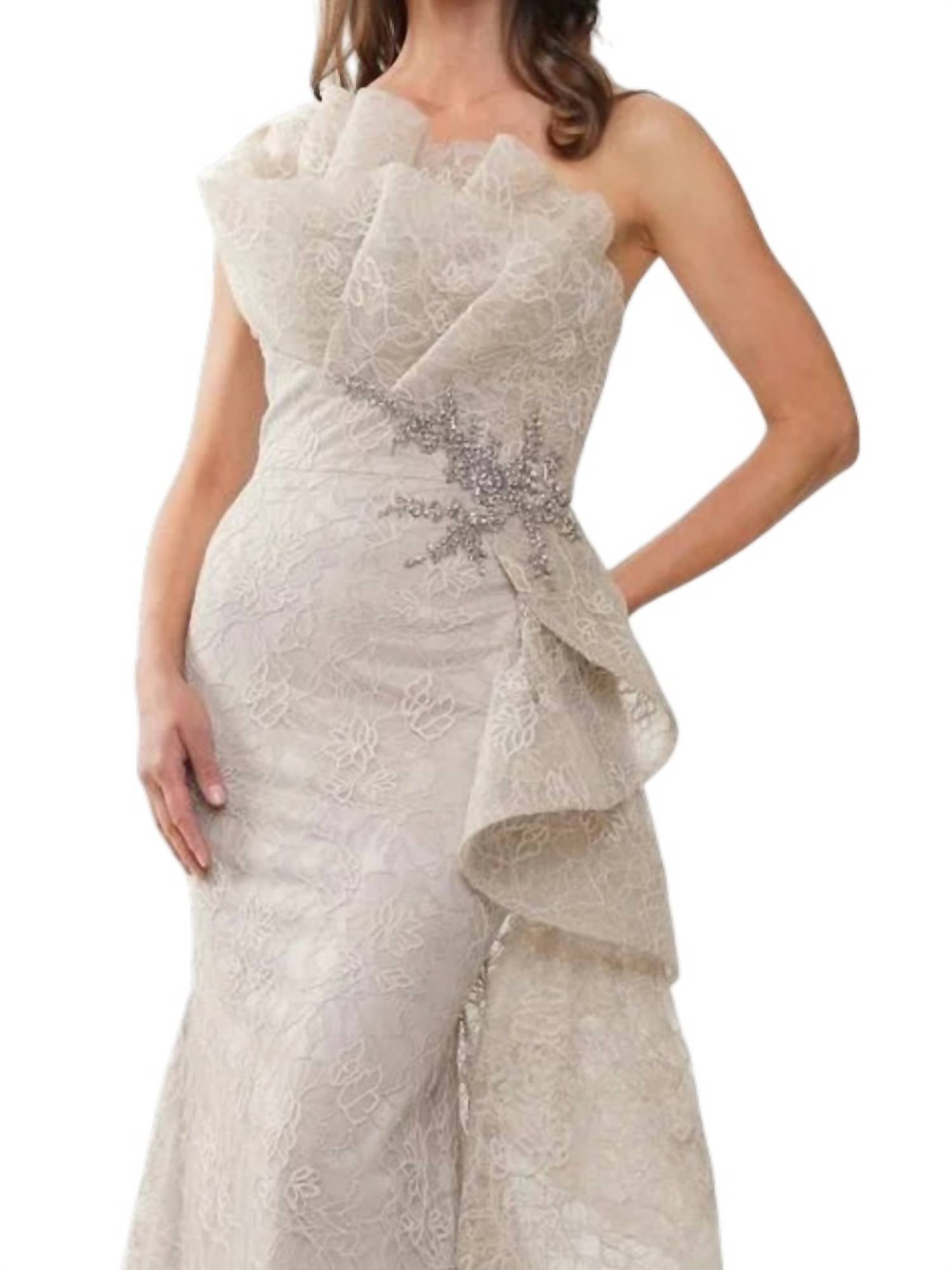Marsoni By Colors - One Shoulder Evening Gown