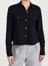 Theory - Cape Back Military Top