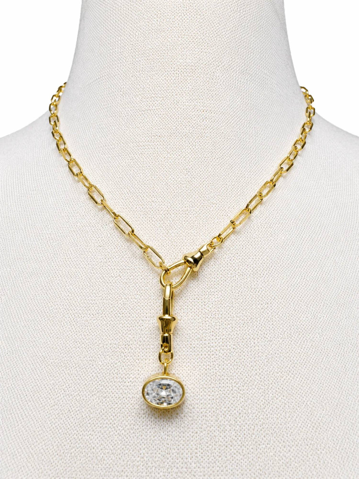 No Whining Designing - Women's Waterproof Paperclip Link Chain Necklace