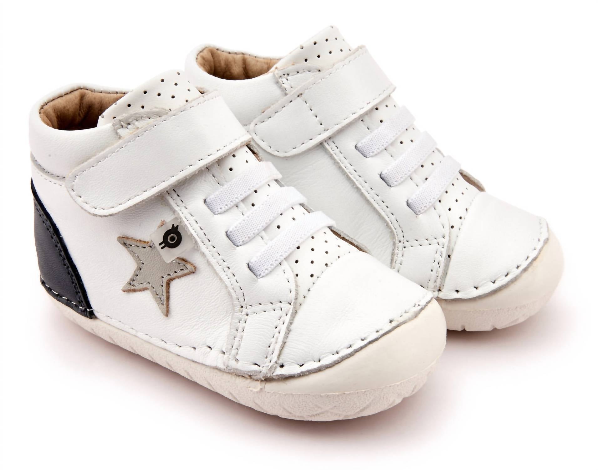 OLDSOLES Kid's Champster Pave Sneakers in taupe navy snow - kids' sneaker - alternate view