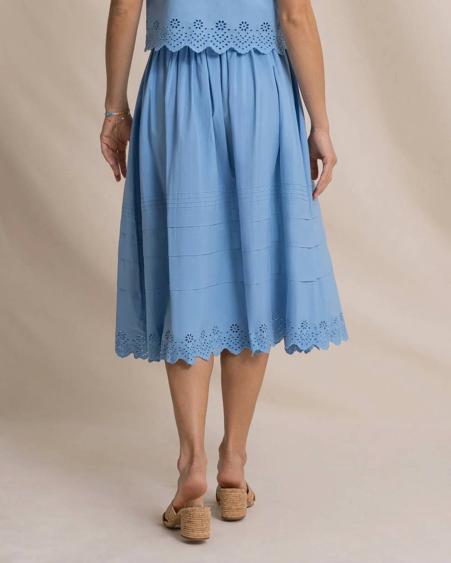 Southern Tide - Gigi Eyelet Midi Skirt