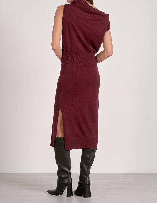 Elan - Off One Shoulder Midi Dress
