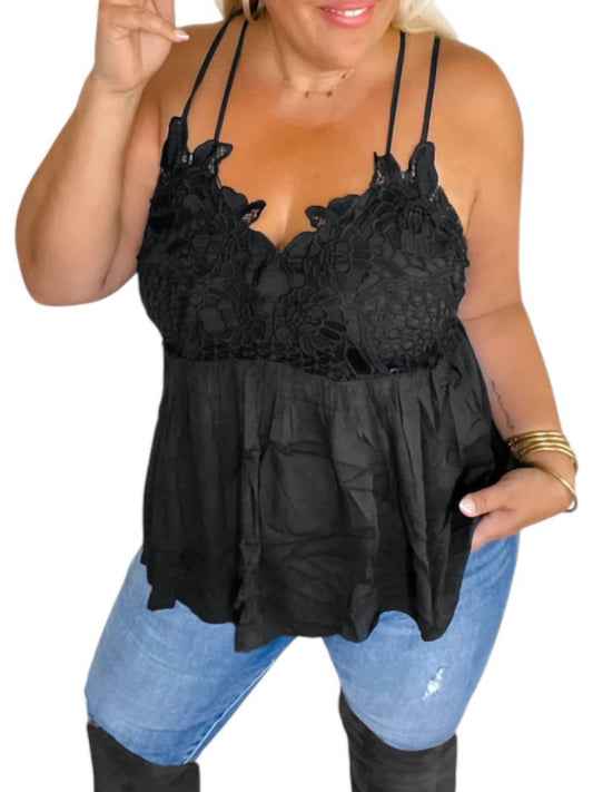 Blakeley - Lace Babydoll Swing Tank Top