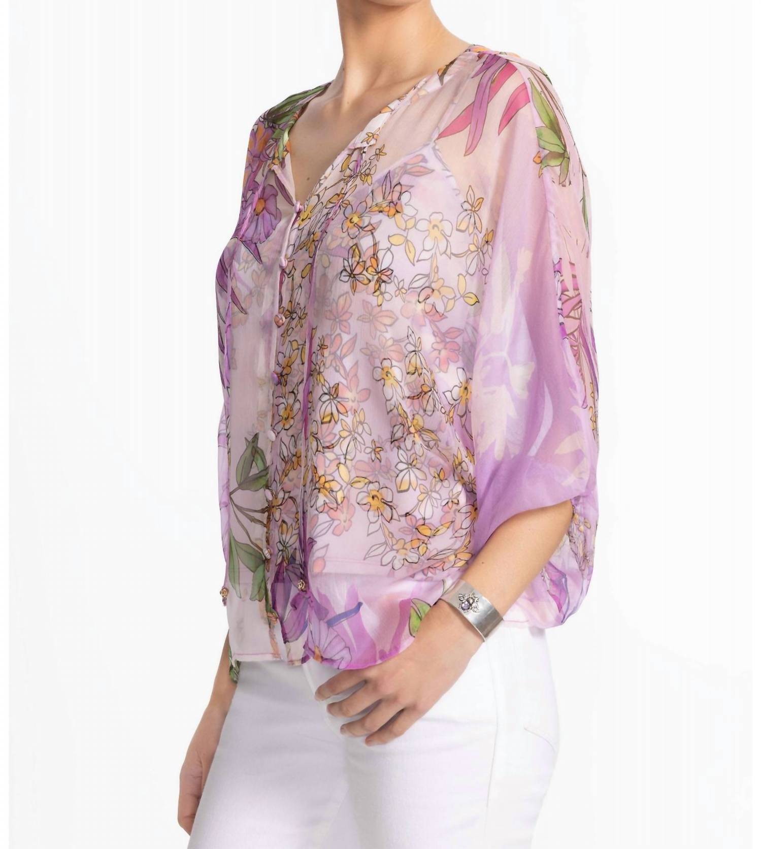Johnny Was - Harlyn Button Front Blouse Plus