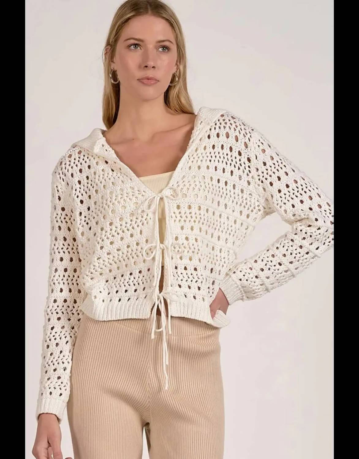 Elan - 2 Way Fly A Way Sweater Cardigan