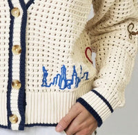 Central Park West - Chelsea Embroidered Cardigan