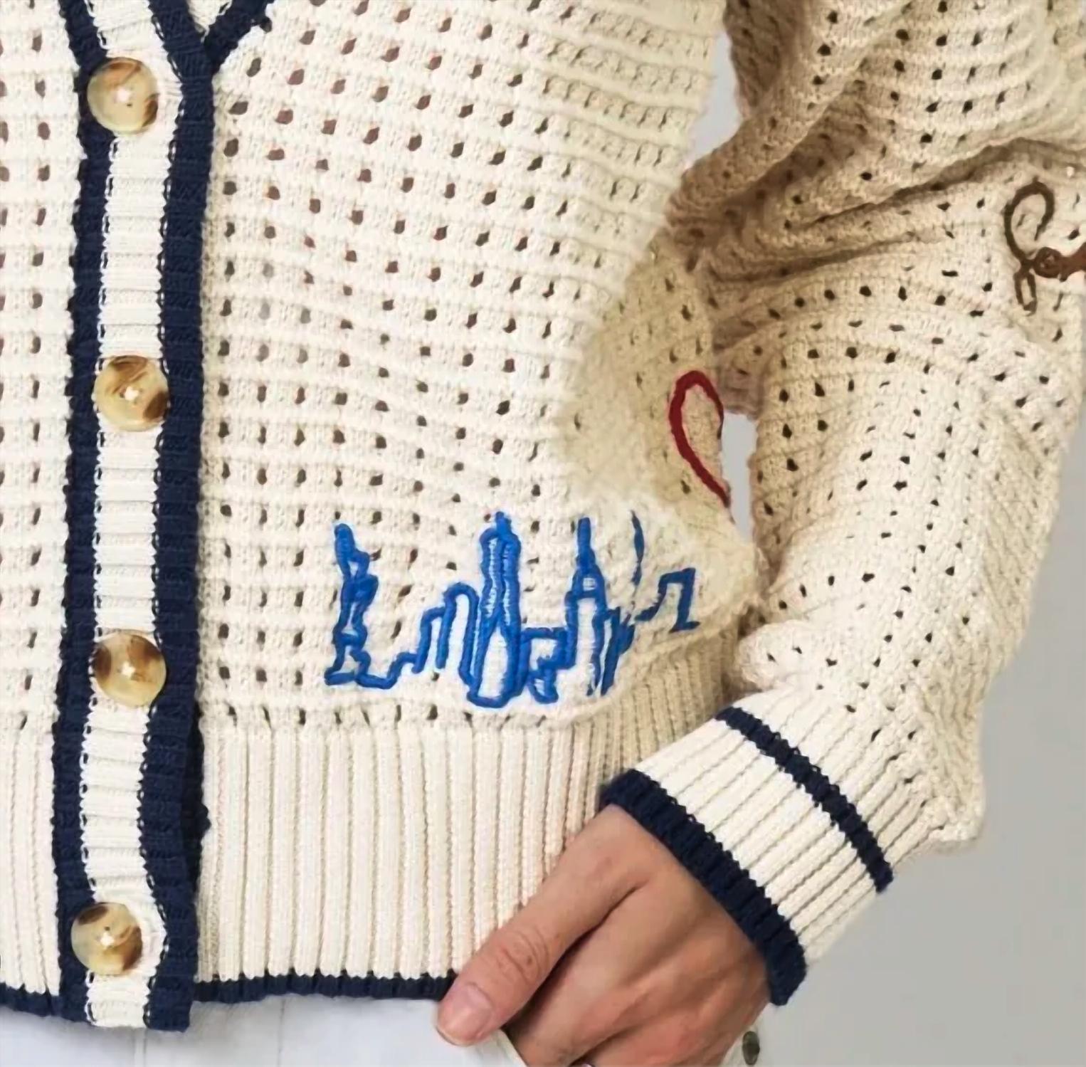 Central Park West - Chelsea Embroidered Cardigan