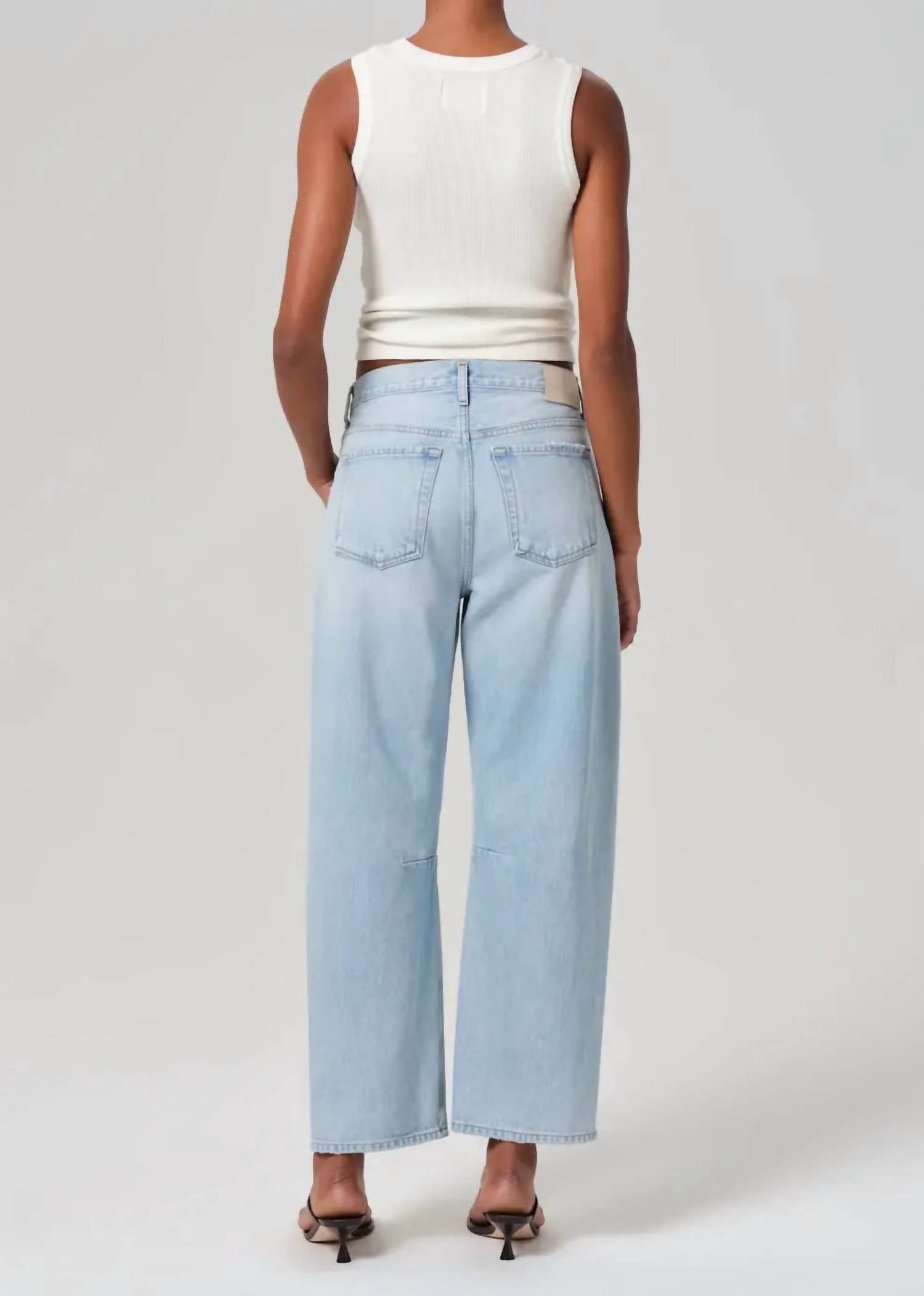Citizens of Humanity Miro Relaxed Straight Leg Jeans in damaris - women's jeans - detail view