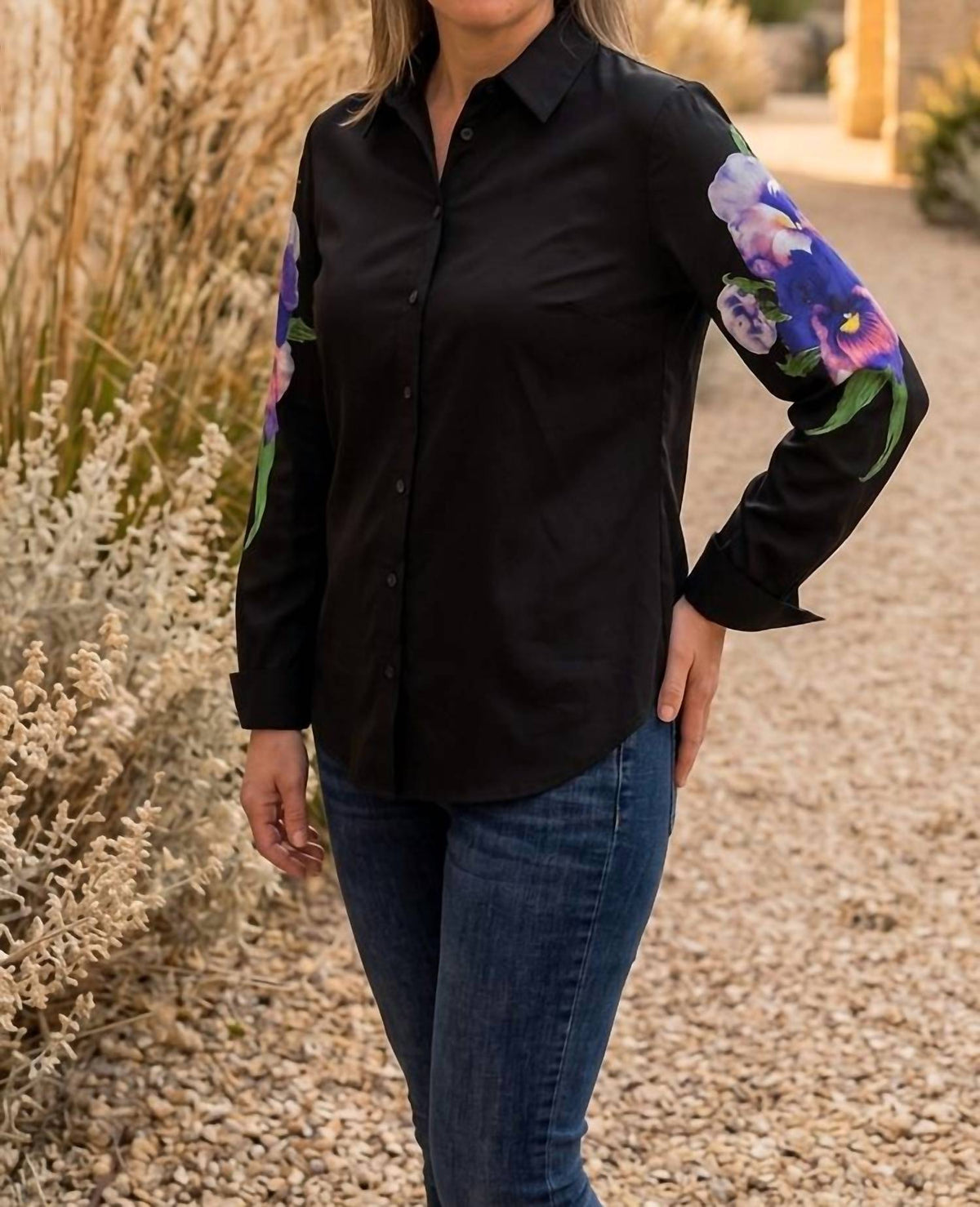 Ravel - Pansy Floral Sleeve Shirt