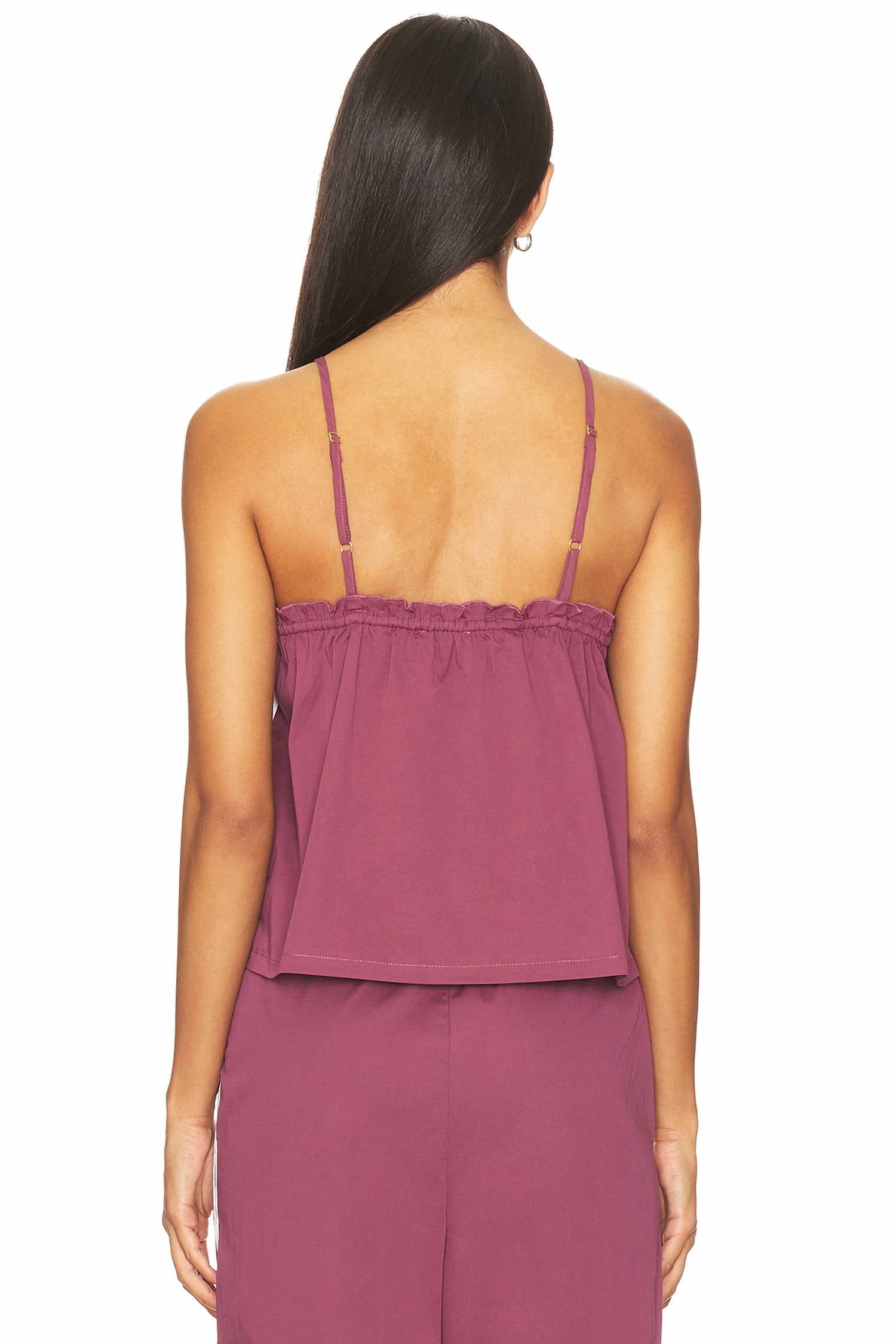 We Wore What - Button Up Boxy Tank Top