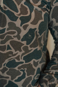 Over Under - Duck Camo 1/4 Zip Pullover