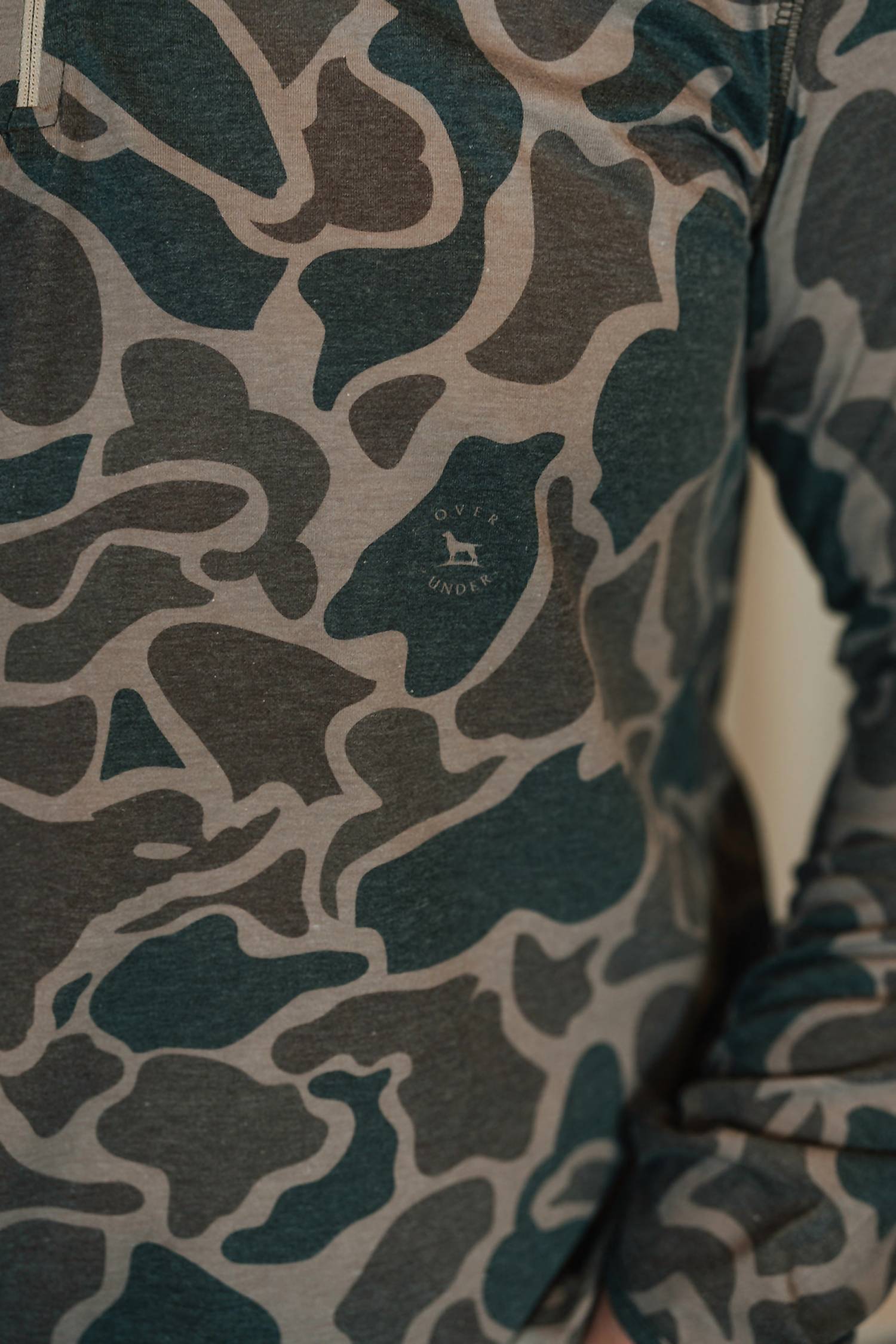 Over Under - Duck Camo 1/4 Zip Pullover