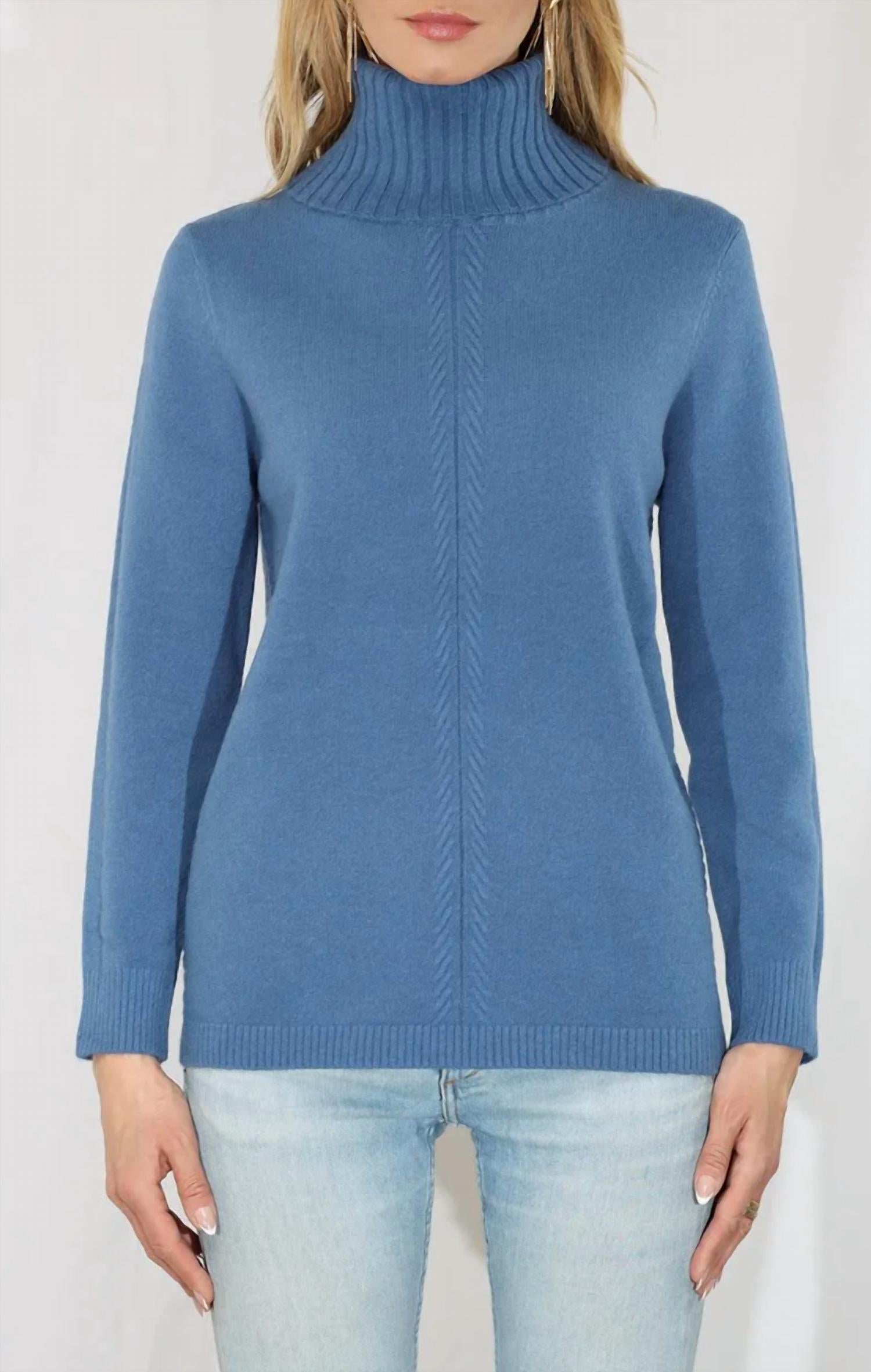 Metric Knits - Turtleneck Tunic Top