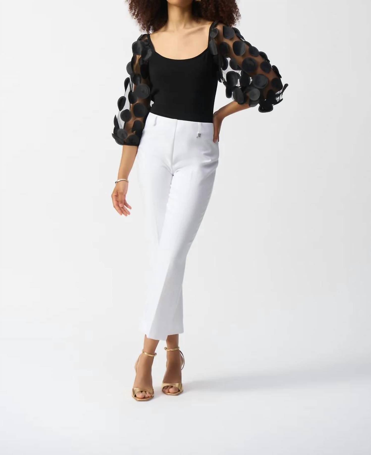 Joseph Ribkoff - Polka Dot Sheer Top