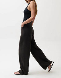 Pistola - Sydney High Rise Linen Bowed Wide Pants